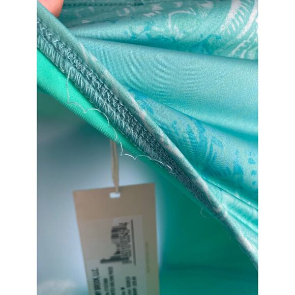 Ramy Brook Swimsuit One Piece Cut Out Medium Green NWT - Picture 6 of 8